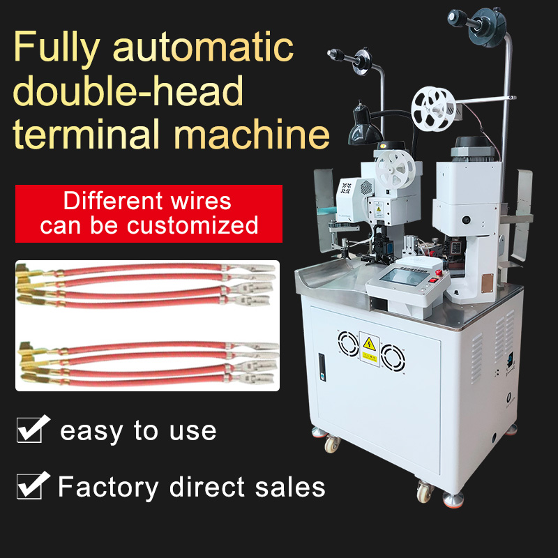 Double Head Sheathed wire Crimping Machine
