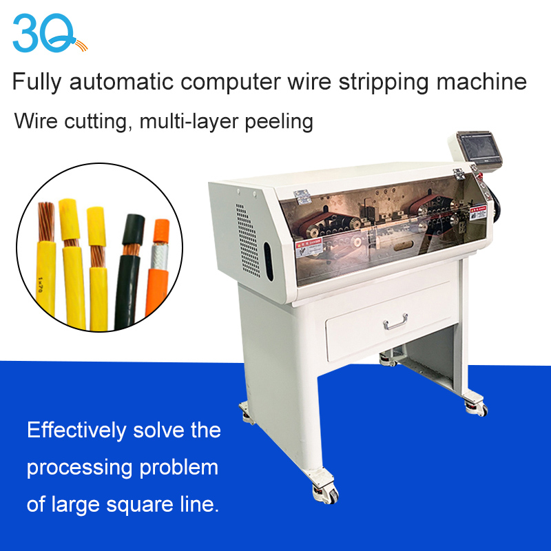 Automatic Heavy Duty Large Square Computer Wire Stripping Machine