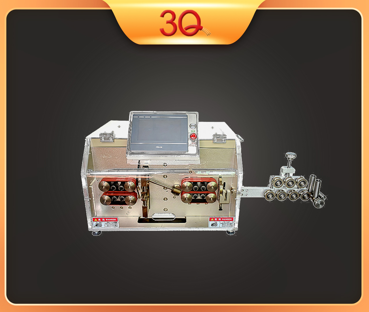 Sheathed wire inber and outer stripping machine
